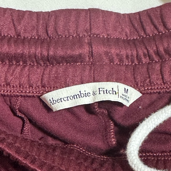 Abercrombie & Fitch Burgundy and Light Blue sweatpants - Picture 3 of 5